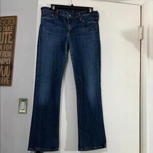 Citizens Of Humanity Dark Blue Straight Leg Jeans
